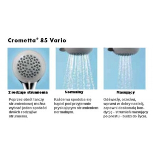 HANSGROHE Crometta 85 Vario/Unica’Crometta 65 cm - zestaw prysznicowy 27763000